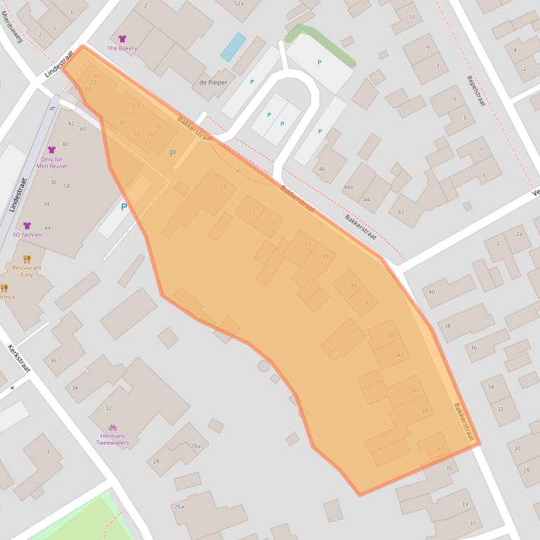 Kaart van postcodegebied 5541VB.