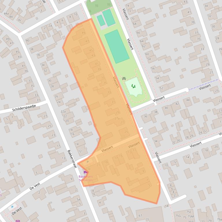 Kaart van postcodegebied 5541VE.