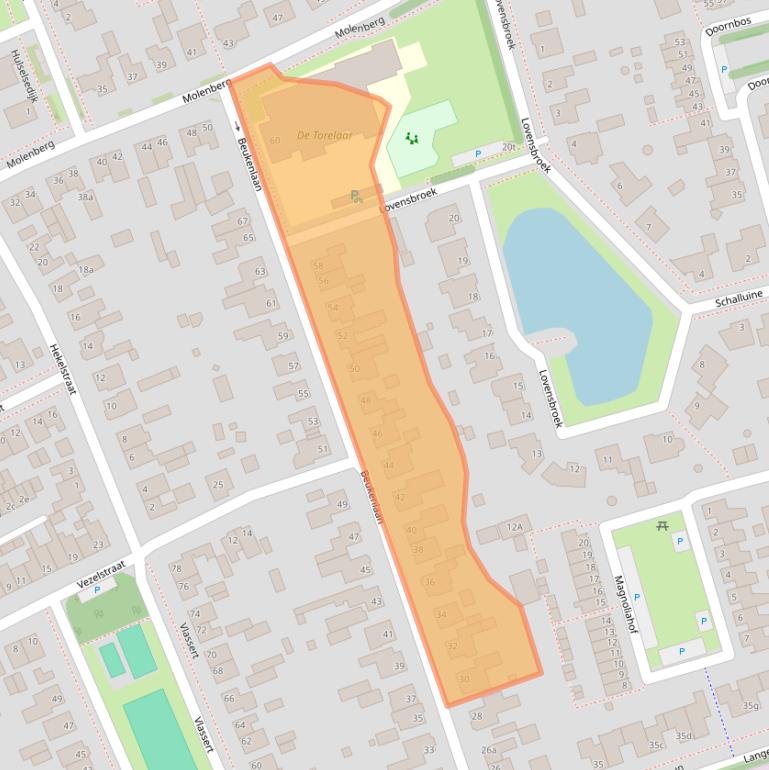 Kaart van postcodegebied 5541VM.