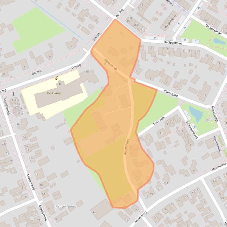 Kaart van postcodegebied 5541VX.