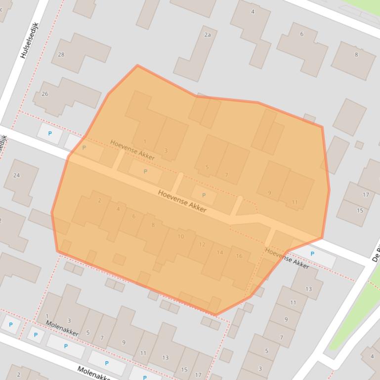 Kaart van postcodegebied 5541WE.