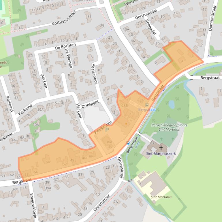 Kaart van postcodegebied 5551AX.