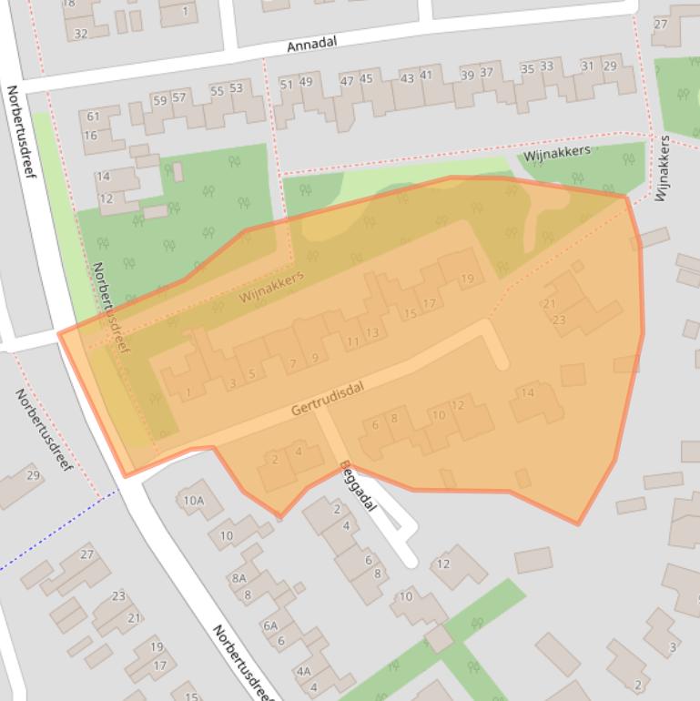 Kaart van postcodegebied 5551BD.