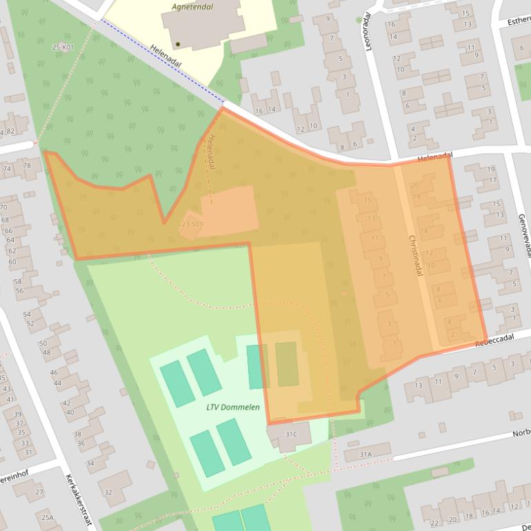 Kaart van postcodegebied 5551BH.