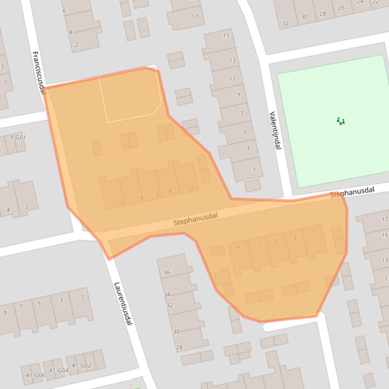 Kaart van postcodegebied 5551CM.