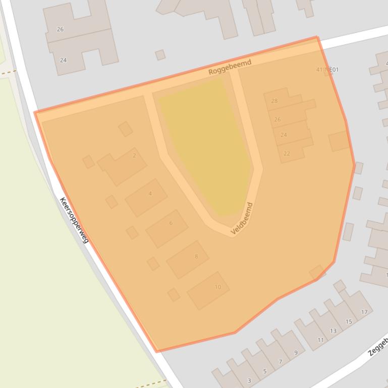 Kaart van postcodegebied 5551GA.