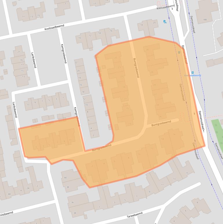 Kaart van postcodegebied 5551HA.