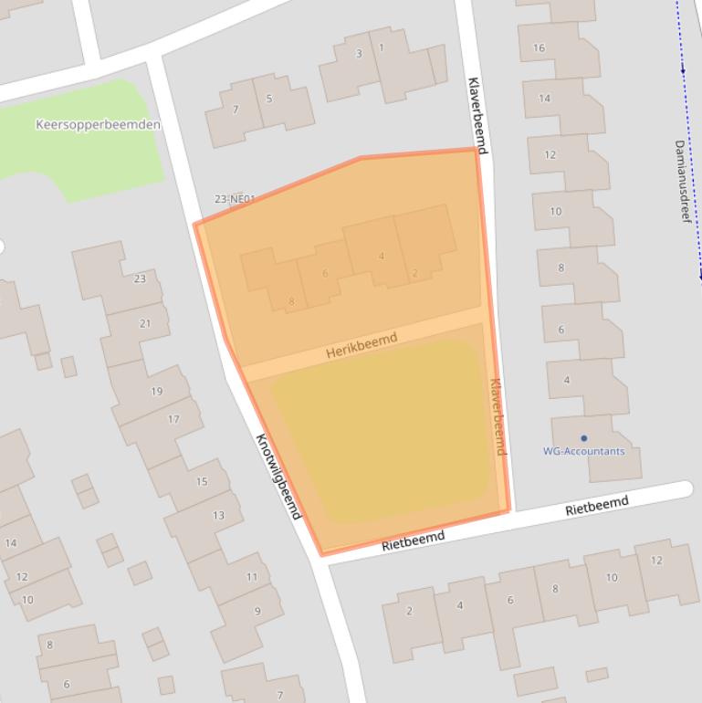 Kaart van postcodegebied 5551HJ.