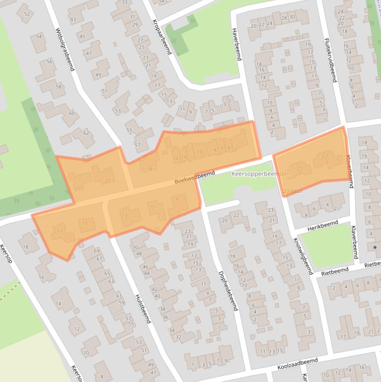 Kaart van postcodegebied 5551HN.