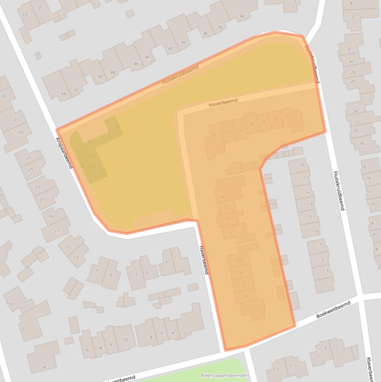 Kaart van postcodegebied 5551HV.