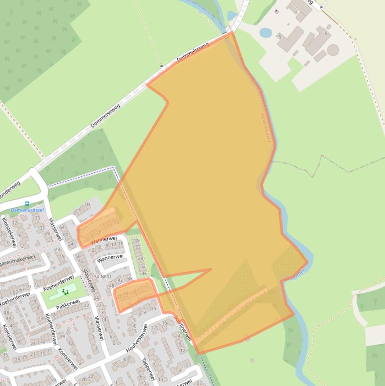 Kaart van postcodegebied 5551MD.