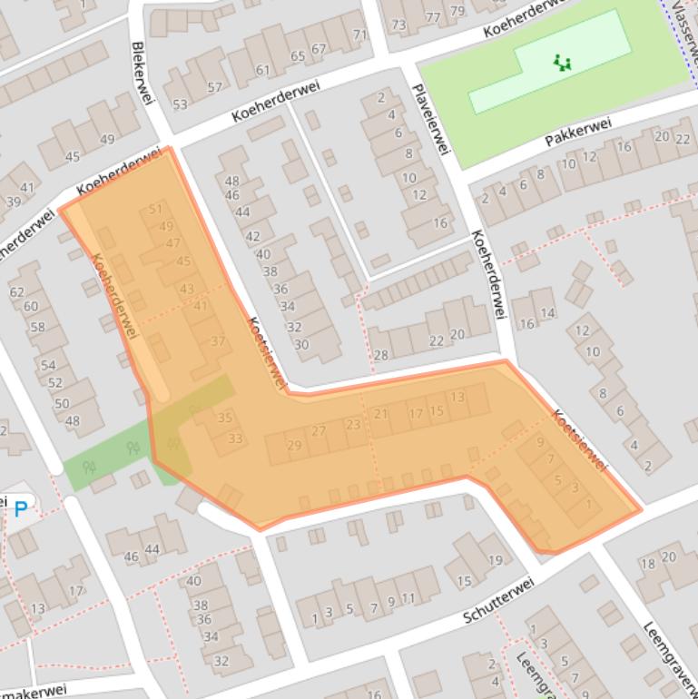 Kaart van postcodegebied 5551MG.