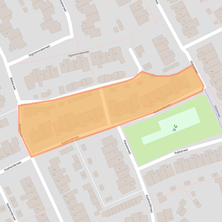 Kaart van postcodegebied 5551MN.