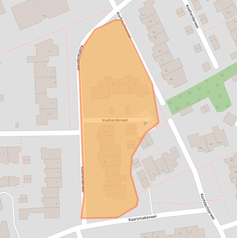 Kaart van postcodegebied 5551MP.