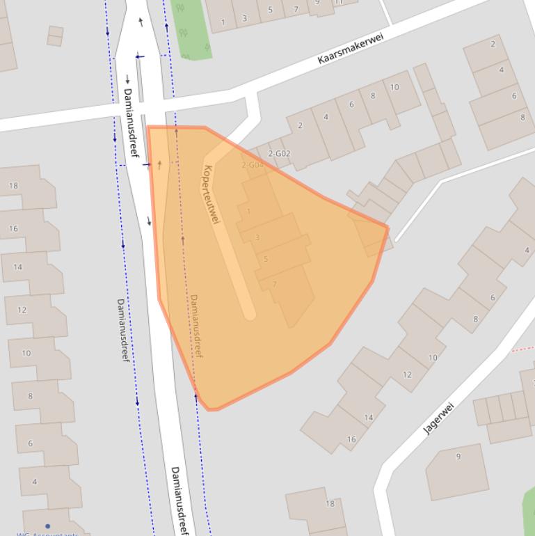 Kaart van postcodegebied 5551PV.