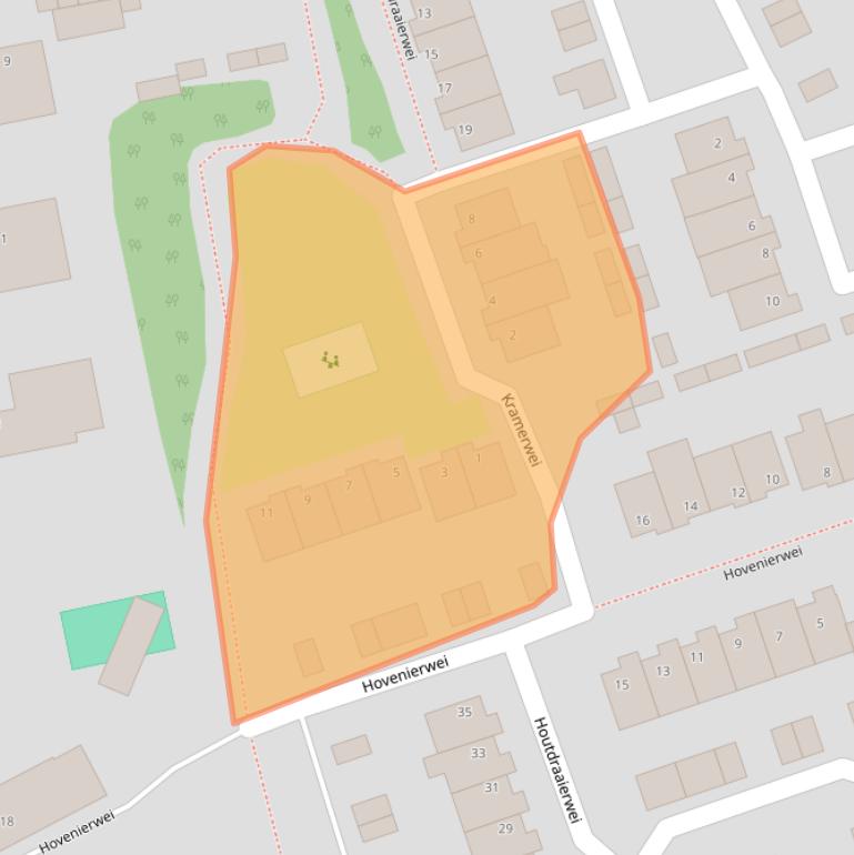 Kaart van postcodegebied 5551PX.