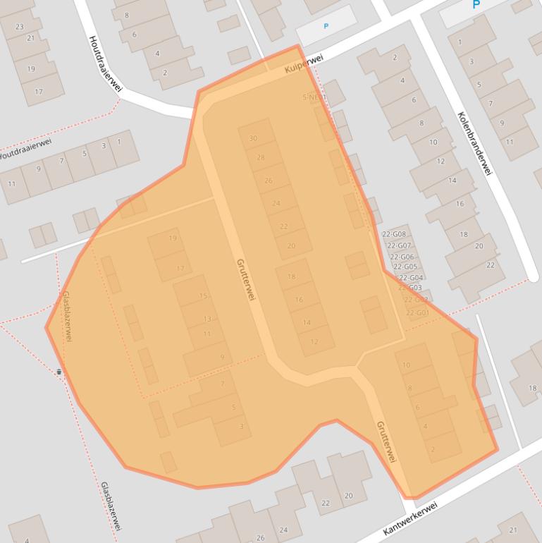 Kaart van postcodegebied 5551RB.