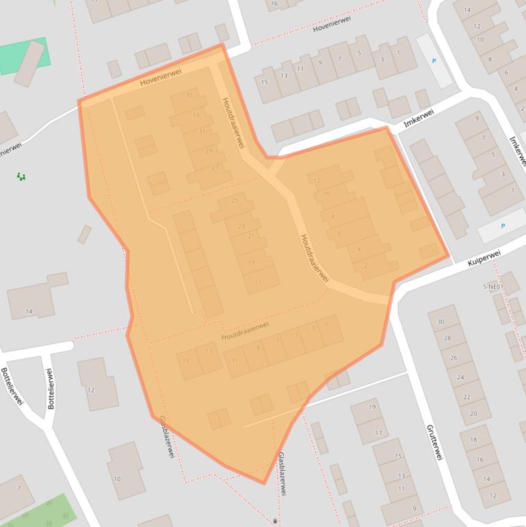 Kaart van postcodegebied 5551RD.