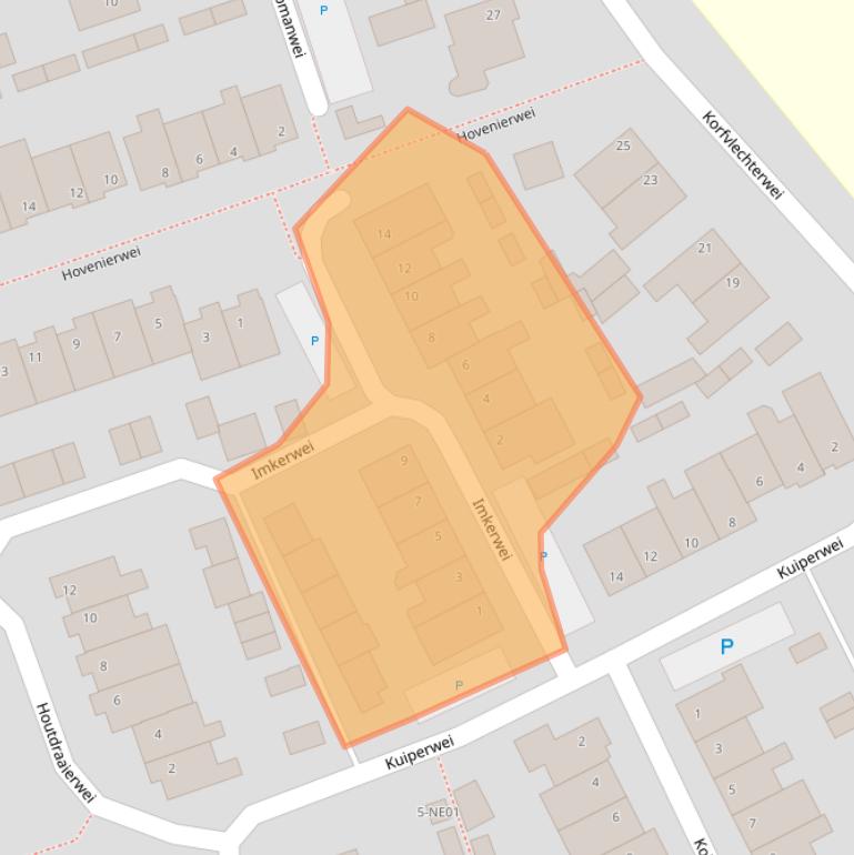 Kaart van postcodegebied 5551RG.