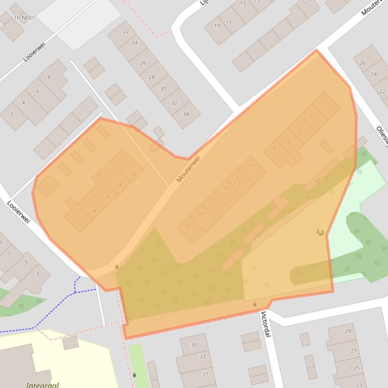 Kaart van postcodegebied 5551SC.