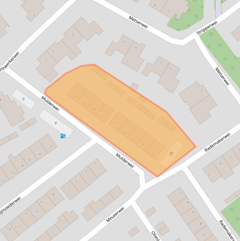 Kaart van postcodegebied 5551SE.