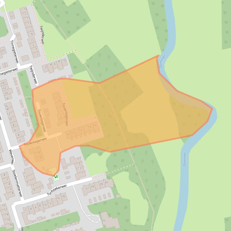Kaart van postcodegebied 5551SJ.