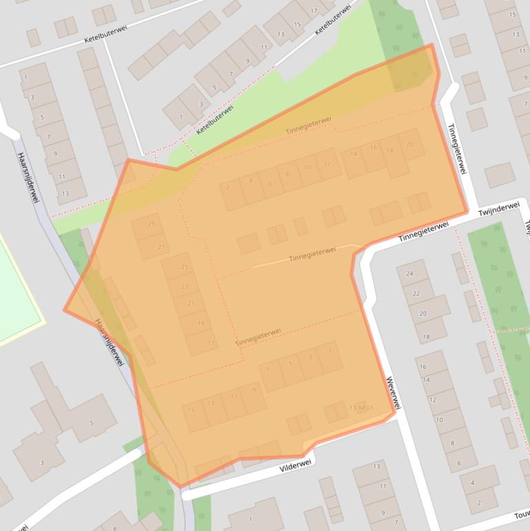 Kaart van postcodegebied 5551SL.