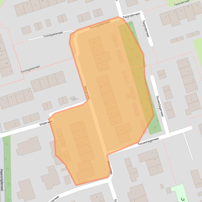 Kaart van postcodegebied 5551SM.