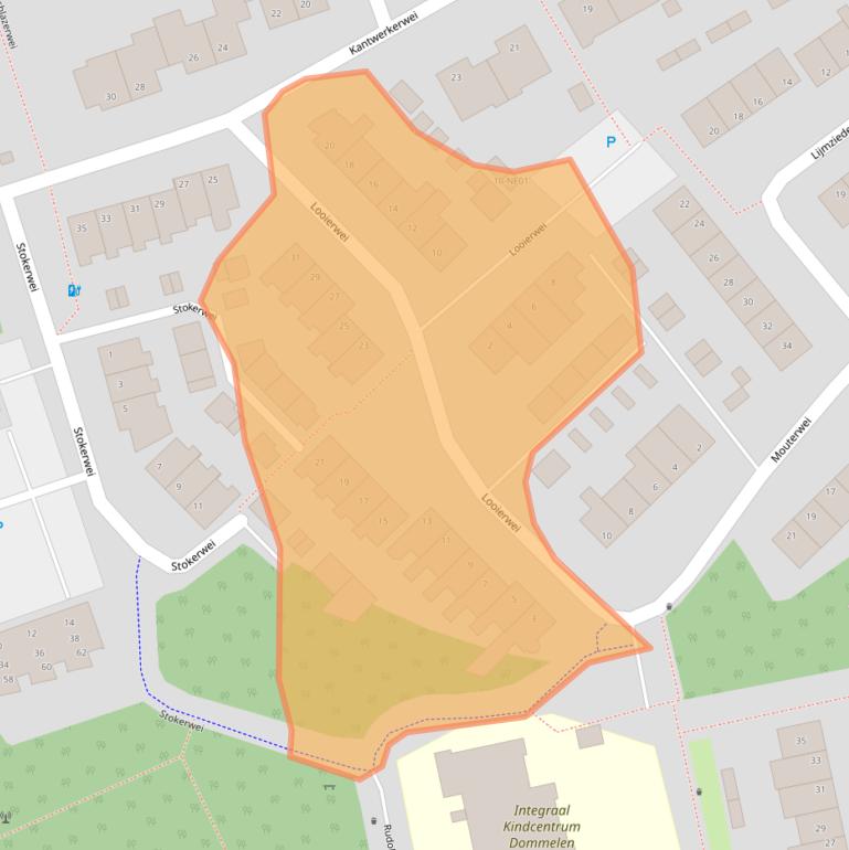 Kaart van postcodegebied 5551SZ.