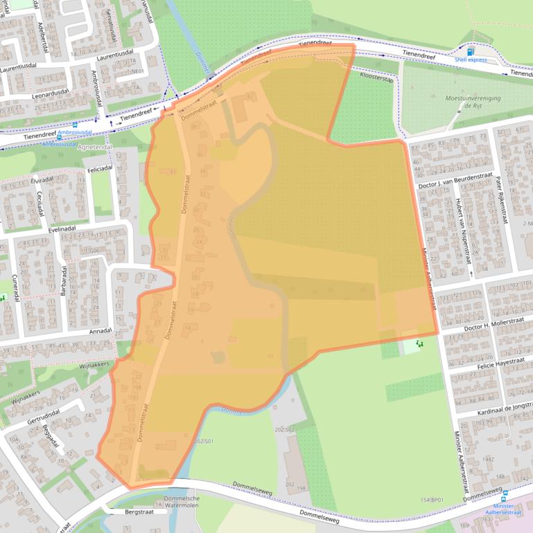 Kaart van postcodegebied 5551TA.