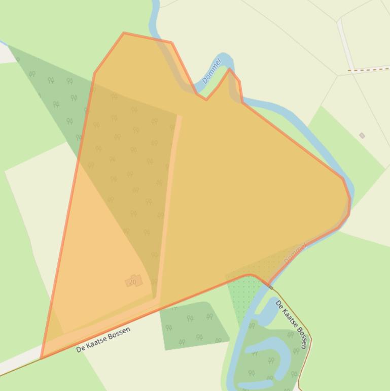 Kaart van postcodegebied 5551TH.