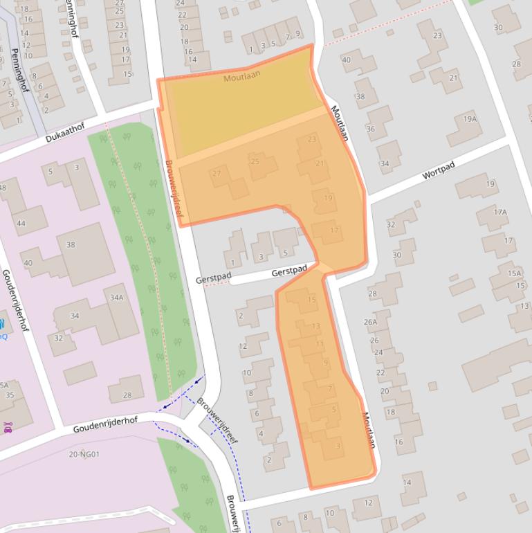 Kaart van postcodegebied 5551TL.