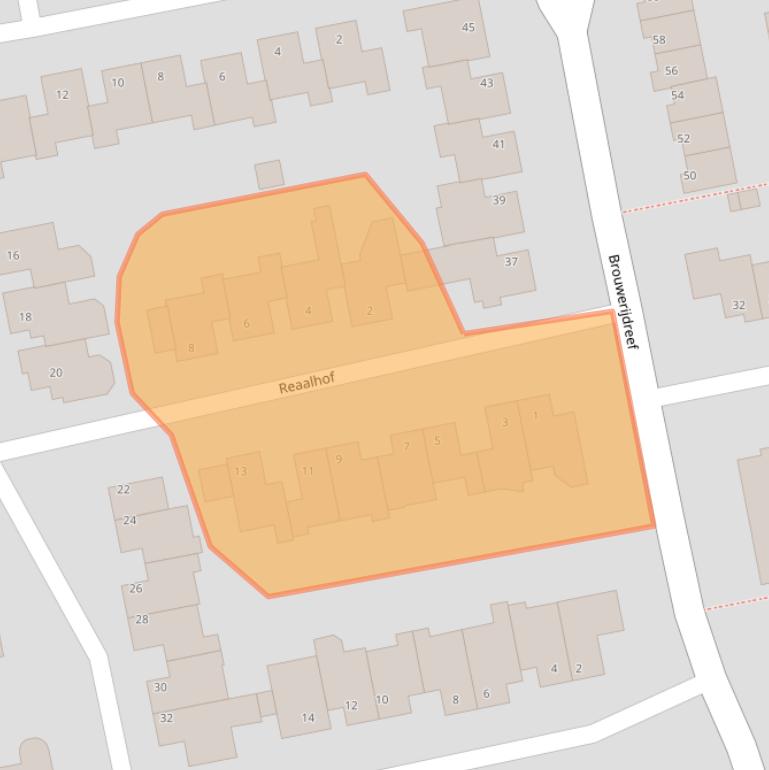 Kaart van postcodegebied 5551VR.