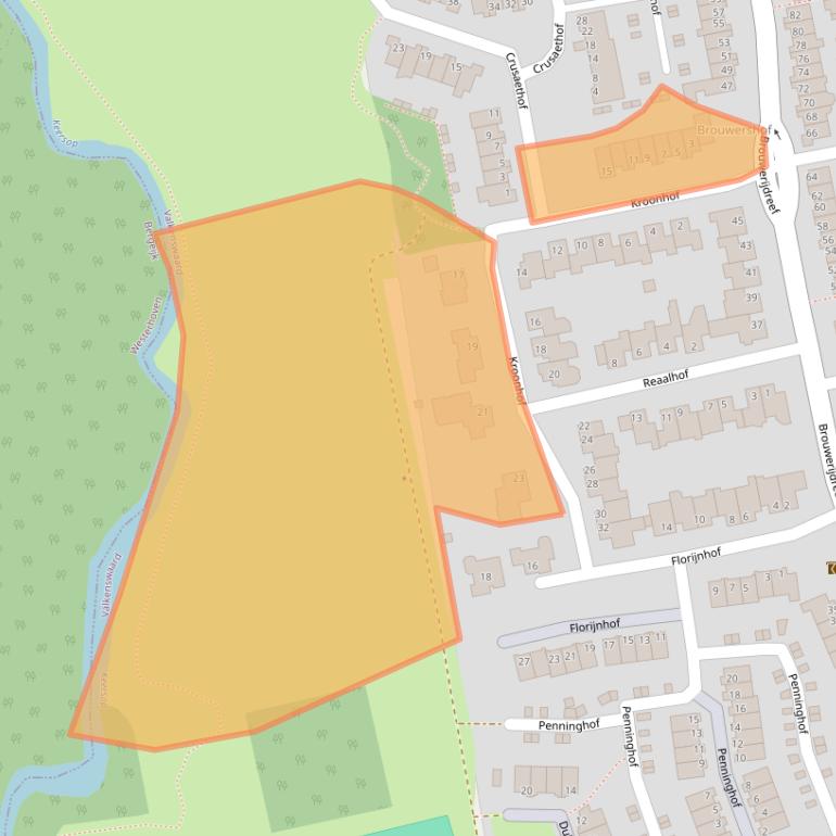 Kaart van postcodegebied 5551VS.