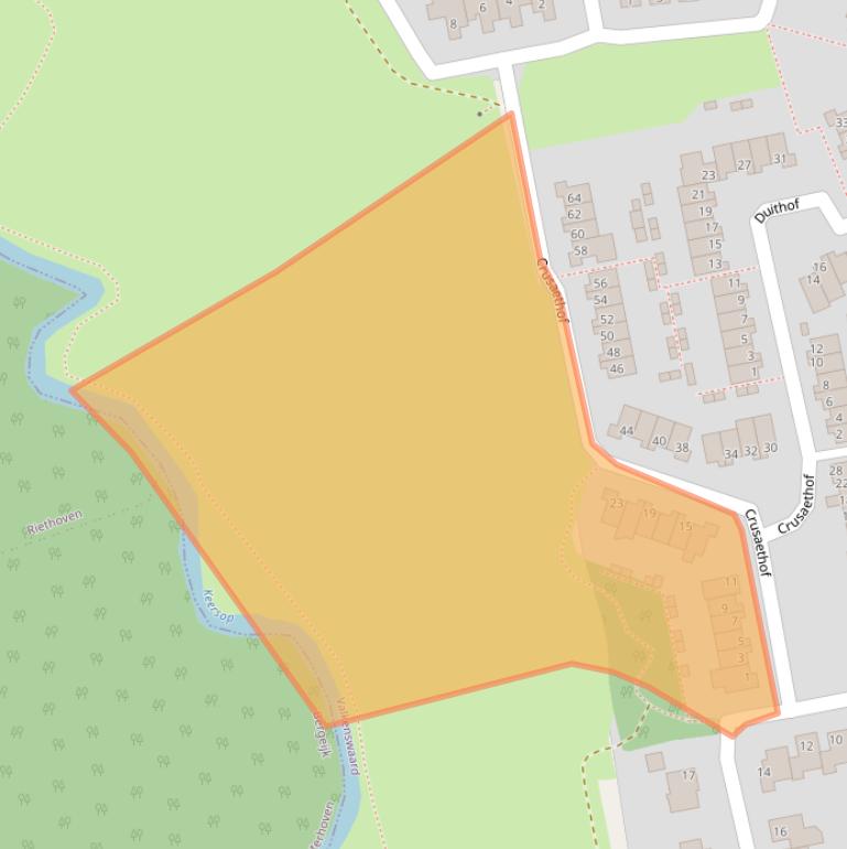 Kaart van postcodegebied 5551VV.