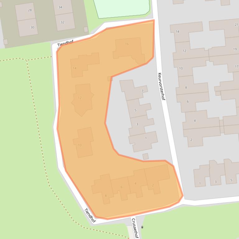 Kaart van postcodegebied 5551XA.