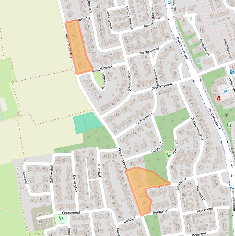 Kaart van postcodegebied 5551XH.