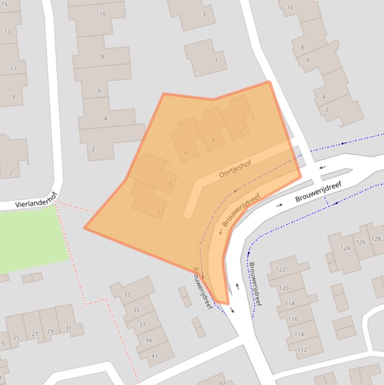 Kaart van postcodegebied 5551XJ.