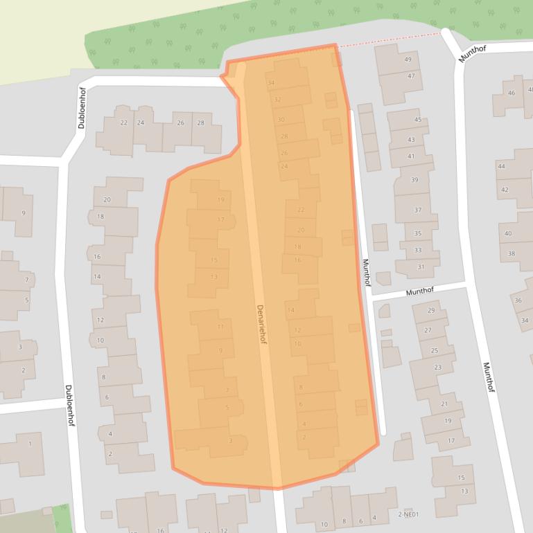 Kaart van postcodegebied 5551XM.