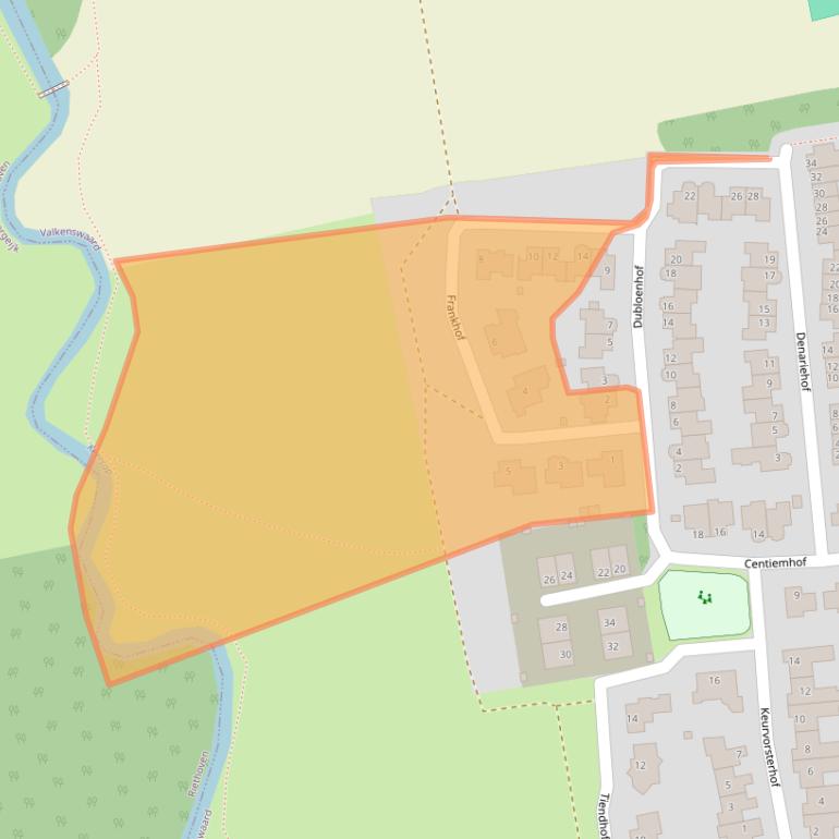 Kaart van postcodegebied 5551XP.