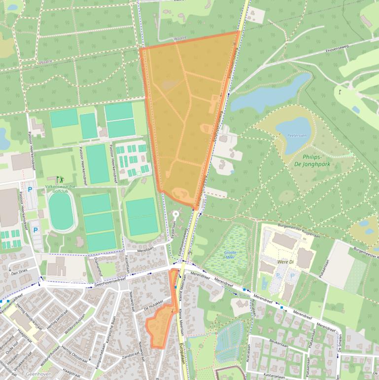 Kaart van postcodegebied 5552AC.