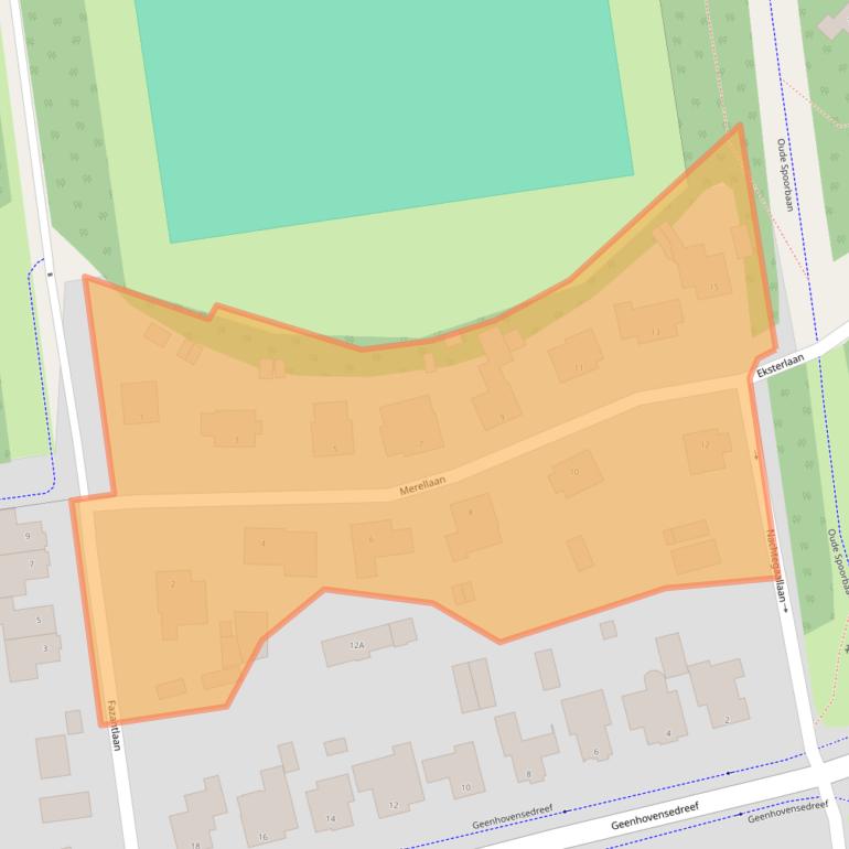 Kaart van postcodegebied 5552BZ.