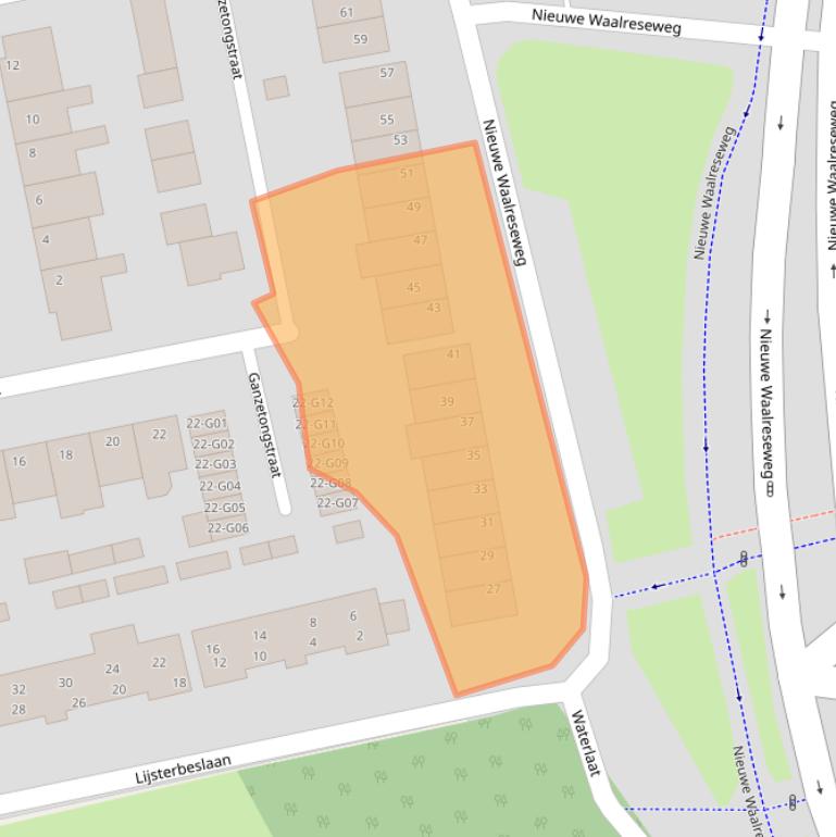 Kaart van postcodegebied 5552ED.