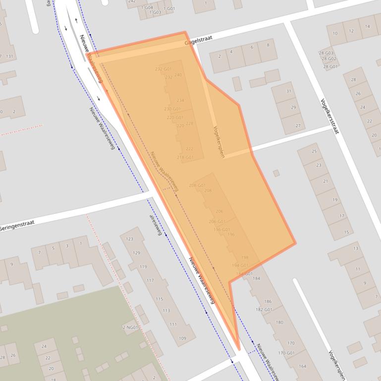 Kaart van postcodegebied 5552EN.