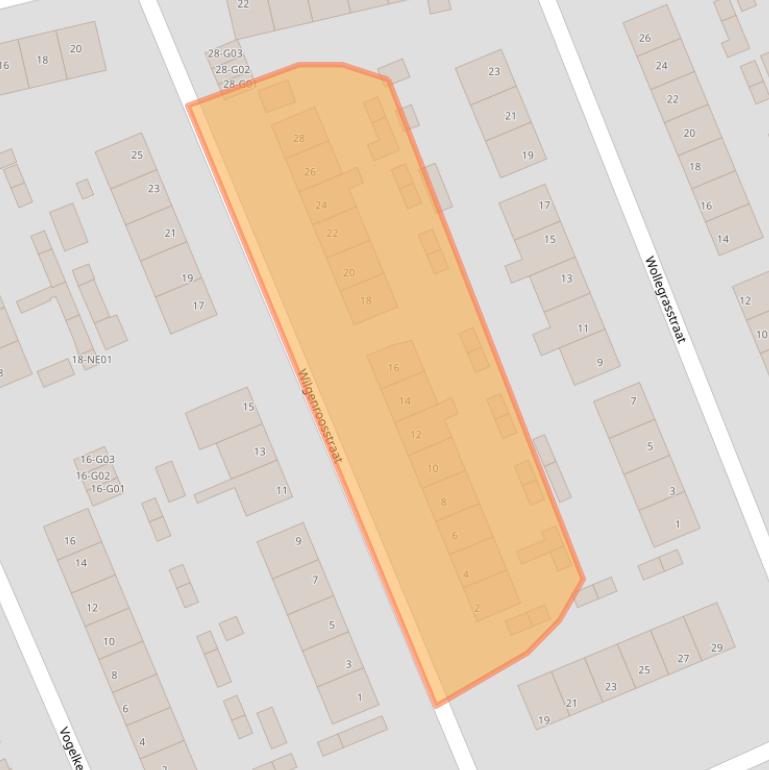 Kaart van postcodegebied 5552GH.