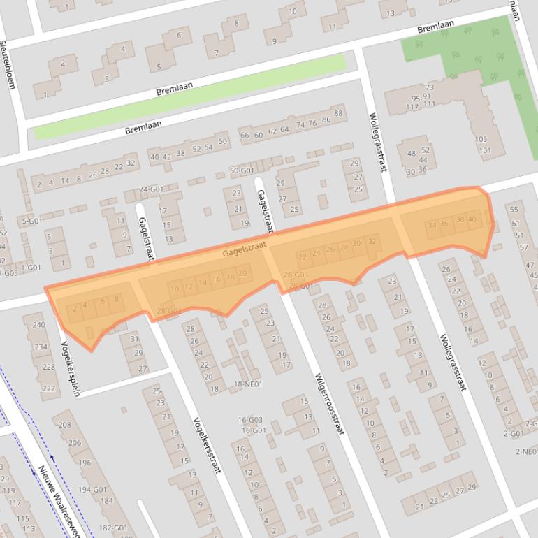Kaart van postcodegebied 5552GM.