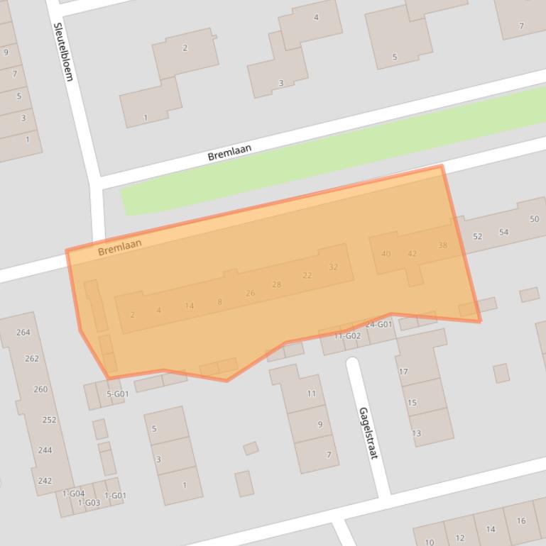 Kaart van postcodegebied 5552GP.