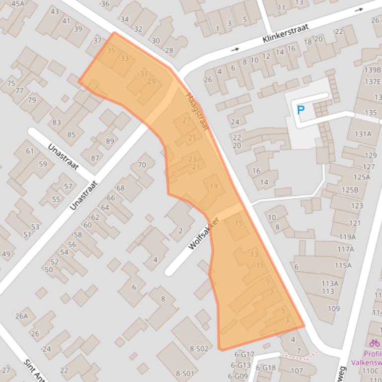 Kaart van postcodegebied 5552HJ.