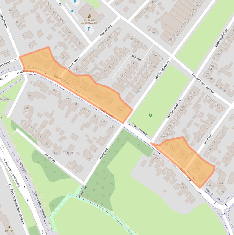 Kaart van postcodegebied 5552HR.