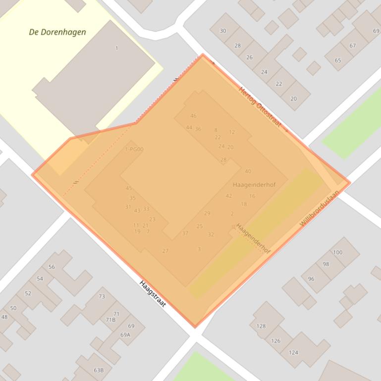 Kaart van postcodegebied 5552HX.